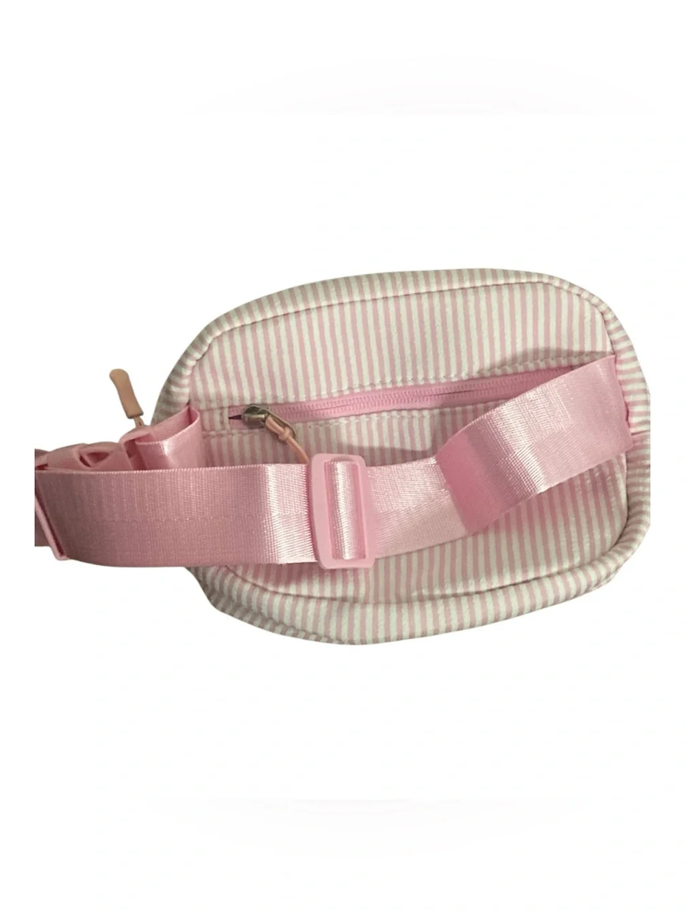 Light Pink and White Fanny Pack